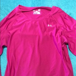 Pink under armour top